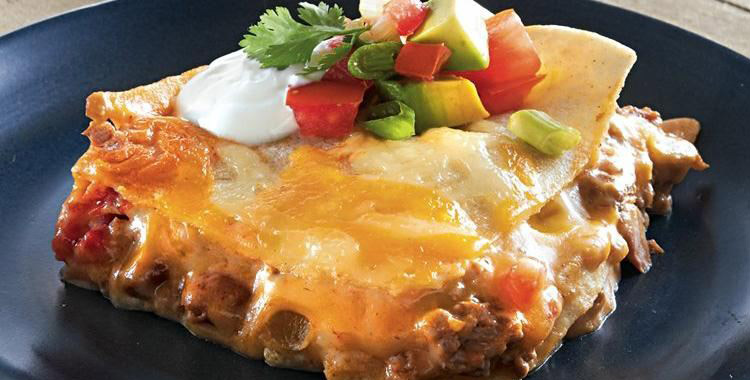 Beefy Mexican Lasagna